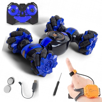 FANSEEKART Rc Stunt Car Double Sided Rotating Off Road 2.4Ghz with hand Gesture Sensing_A2(Multicolor)