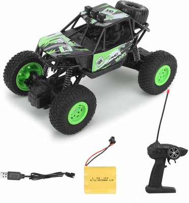 Pepstter Remote Controlled Monster Like Model Sports Car and Remote Controlling Speed(Green)