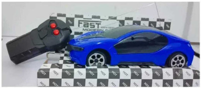 Prigobuy Battery Operated 3D Lights Remote Control High Speed Racing Car Toy for Kids(Multicolor)