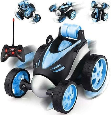 3 Jokers RC Stunt Mini Car Drift Rotating Wheel Vehicle Remote Control Toy for Boy/Girl(Multicolor)