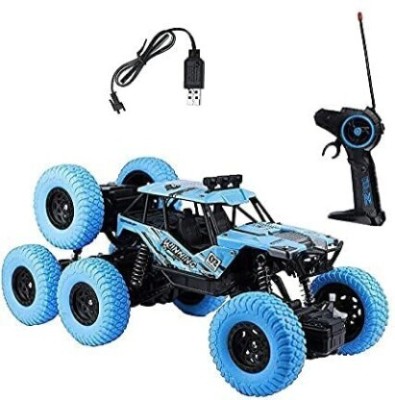 FANSEEKART 8 Wheeler Rock Crawler RC 8 Wheel Car Monster Truck Car 2.4GHZ 4WD Toys Monster(Blue)