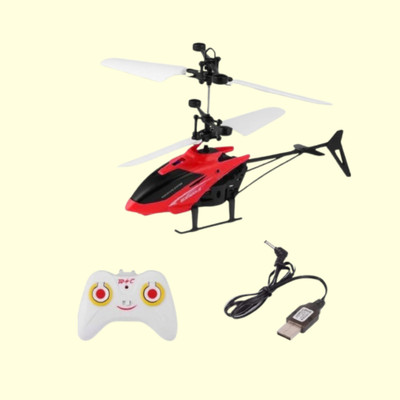 JOYWHIZ Remote Control Toy Charging Helicopter with 3D Light Toys 40(Multicolor)