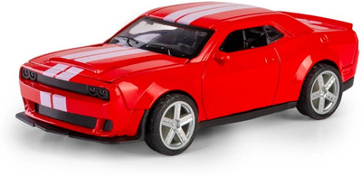 sotoys Ford Mustand GT Diecast Metal Pullback Toy car with Openable Doors for Kids(Red)