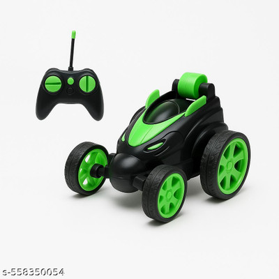 HOGOPOGO High-Speed Remote Control Stunt Car for Kids – Rechargeable, Green Black(Green, Black)