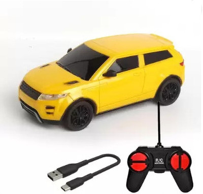 Tenmar Mini 1:24 Scale Rechargeable Remote Control car with Battery (YELLOW)(Grey)