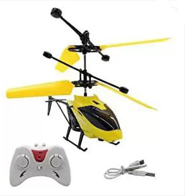 BMT Remote Control Exceed Sensor Helicopter Toy with Charger for Kids (Red)(Yellow)
