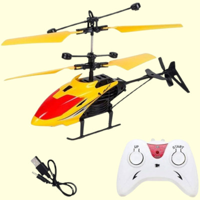 Yugpratap Remote Control Toy Charging Helicopter with 3D Light Toys 37(Multicolor)