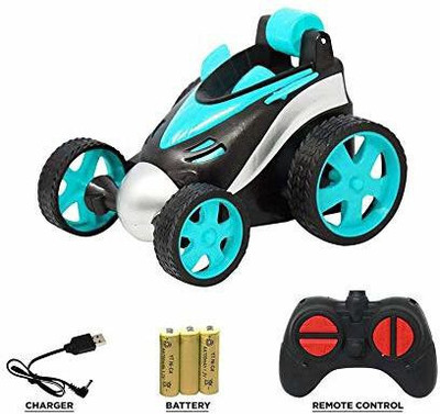 Mahi Zone Remote Control Mini Stunt Car Radio Electric Drift Rotating Wheel Vehicle Truck Toy(Multicolor)