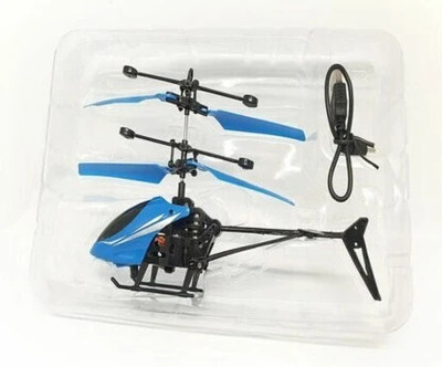 Toodles New_Hand Sensor Helicopter Sky Fly Toy For Kids (Blue)(Multicolor)
