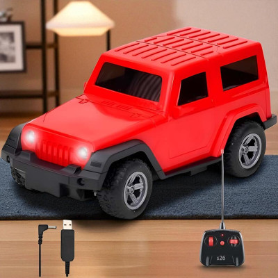 Just97 Remote control Thar Rechargable RC Toys For Kids With Music_I47(Red)