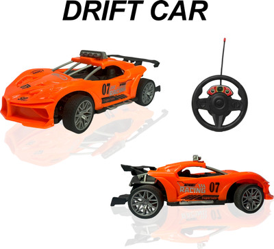 FANSEEKART Remote Control Rechargeable Drift Car – Adventure rc car kids for toys car(Orange)