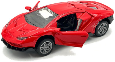 SmToys High-Speed Lamborghini Aventador Toy Car - Metal Build, Red Sports Car for Kids(Red)