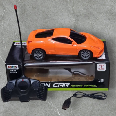 AS TRADERS Famous Car Rechargeable Remote Control Toy O13(Orange)