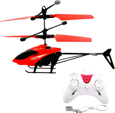 RavAry Remote Control Helicopter Toy Hand Sensor Infrared Induction for Boys Kids(Red)