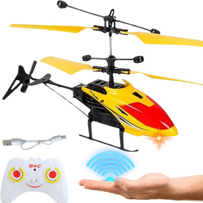 BRIJBAZAAR RC Helicopter with Hand Gravity Sensor, Flying Remote Control Helicopter(Multicolor)