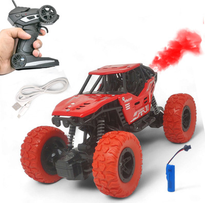 Aavkar creation Remote Control car with Mist Smoke Spray Function and Color Lights, Rock Crawler(Multicolor)