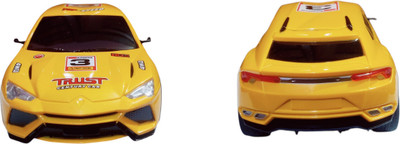 Vertex High Speed Mini 1:24 Scale Rechargeable Remote Control car with Lithium Battery(Yellow)