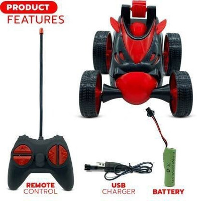 Skyler Collection Skyer Collection R/c Rotation Radio Control Electric Car Remote Control Stunt(Red)