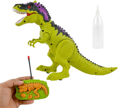 VikriDa Walking Dinosaur Toy with Mist Spray, Roaring Sound & Light Electric Dino Toy(Multicolor)