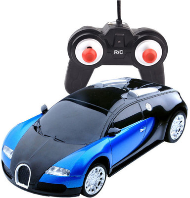 Playzu Remote Control Car Blue - Sports Car R/C 1:24 Scale 27 MHz R/C Car Powerful(Blue)