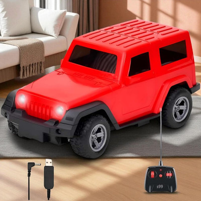 SNM97 Remote control Thar Rechargable RC Toys For Kids With Music_J28(Red)