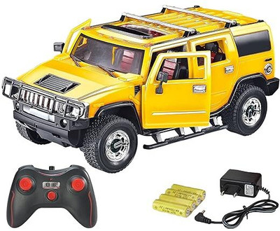 Nickspool 1:16 Super Remote Controlled Rechargeable Hummer car with Opening Doors,(Yellow)