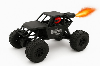 Tick Toy Spray Racing Car ,Remote Control RC Car with Smoke Effect, High Speed Black(Black)