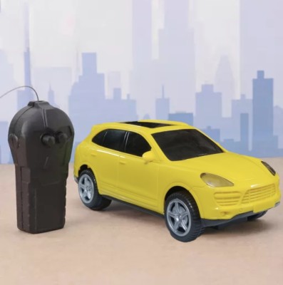 Rose Petals High Speed Mini 1:18 Scale Simulation Remote Control Car AA Battery Operated(Yellow)