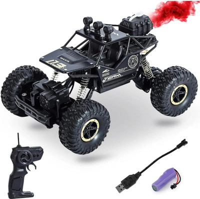Braintastic 1:16 Remote Control Car for Kids Off-Road Rock Crawler Monster Truck(Multicolor)