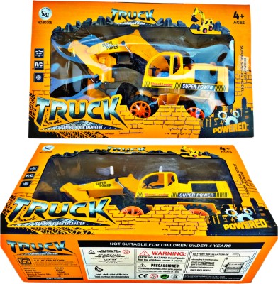 Ruhani Toys & Gift Gallery Remote Control Rechargeable JCB Truck Crane Excavators Construction Vehicle(Multicolor)