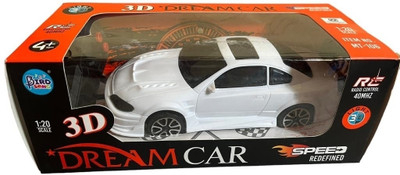 RAGVEE Remote Control Car, 2 Function Remote Control Car, Racing Car(White)