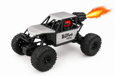 Tick Toy Spray Racing Car ,Remote Control RC Car with Smoke Effect, High Speed Silver(Silver)