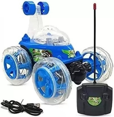 BMT Best Stunt Car 360° Twisting Remote Control for Kids Music ,Lights_128(Multicolor)