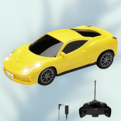 AS TRADERS Famous Car Rechargeable Remote Control Toy Y16(Yellow)