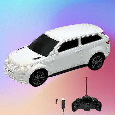 TOYACHI 3D Famous Car Rechargeable Remote Control Toy W43(White)