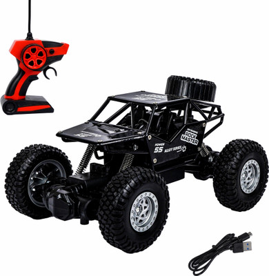 FUNVERSE FUNVERS Remote Control Rock Crawler, 5 Function High Speed 1:18 Rc Car(Black)