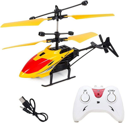 Tenmar Exceed Helicopter Remote Control & Rechargeable Flying Unbreakable Toys(Yellow)
