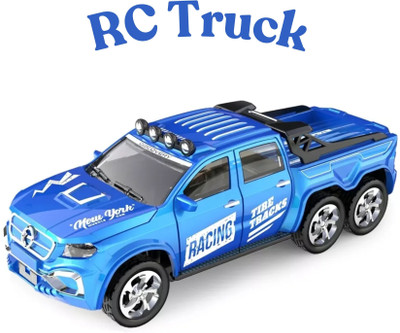 Zuuluzrs 1:64 Scale Model 2.4GHz Remote Control Speeds Toy Mini RC Car With Tow Truck(Blue)