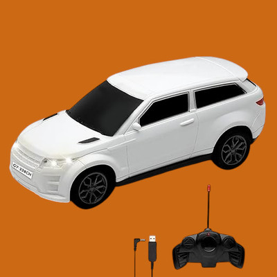 AS TRADERS 3D Famous Car Rechargeable Remote Control Toy W24(White)
