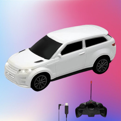 AS TRADERS 3D Famous Car Rechargeable Remote Control Toy W42(White)