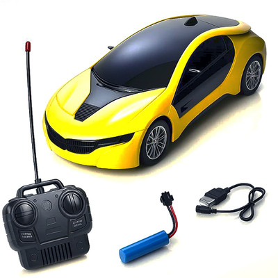 blimzo 3D Famous Rechargeable Remote Control Car(Yellow)