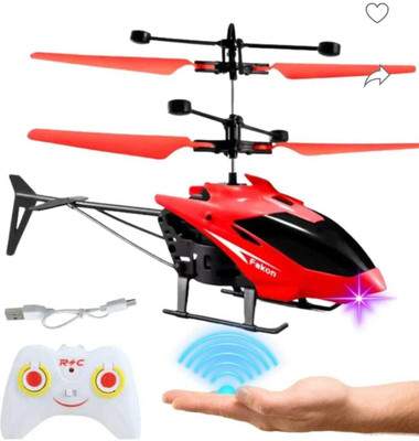Zenvy Falcon RC Helicopter Toy | Rechargeable Remote Control Helicopter with USB Cable(Blue)
