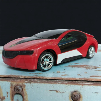 Gurukrupa 3D LIGHT CAR - RED(Red)
