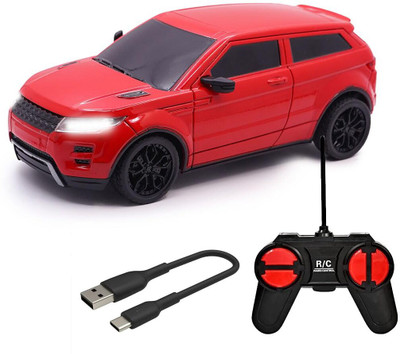 Wembley High Speed Mini 1:24 Scale Rechargeable Remote Control car with Lithium Battery(Red and Black)