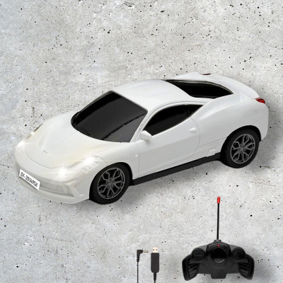 TOYACHI Famous Car Rechargeable Remote Control Toy W29(White)