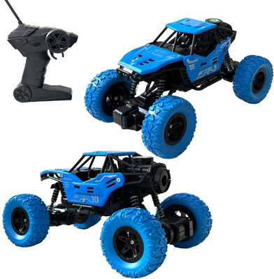 Aavkar creation Kids Monster Remote Control Car with Mist Spray & Flashing Lights(SKY BLUE)