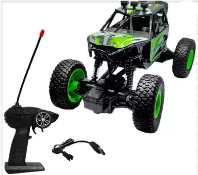 HornFlow High Speed Remote Control Rock Crawler Car without Smoke(Green, Pack Of 1)(Green)