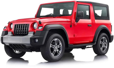 sotoys Kids' Pull Back Toy Car - Thar Model | Metal Body with Openable Doors(Red)