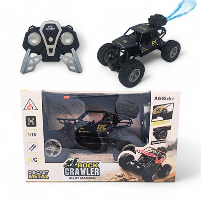 fizz Remote Control Metal Rock Crawler monster Car with Smoke mist Effect for kids-32(Multicolor)