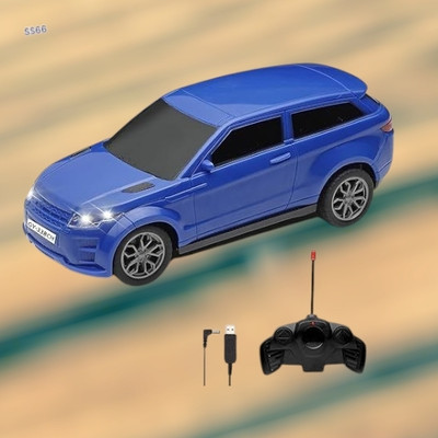 AS TRADERS 3D Famous Car Rechargeable Remote Control Toy B14(Blue)